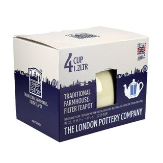 London Pottery Farmhouse 4 Cup Teapot Ivory