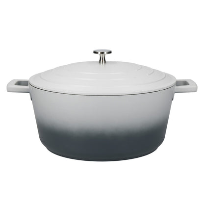 MasterClass Large 5 Litre Casserole Dish with Lid - Ombre Grey