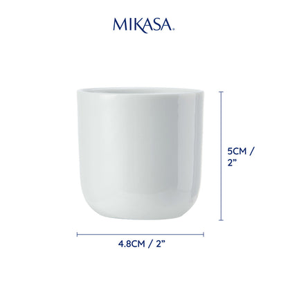 Mikasa Chalk 4pc Porcelain Egg Cup Set 5cm White