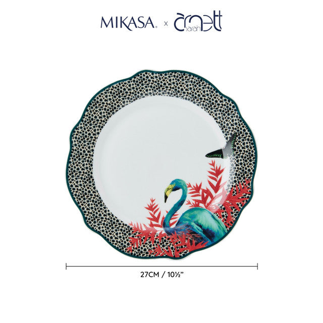 Mikasa x Sarah Arnett Porcelain Dinner Plates Set of 4 27cm