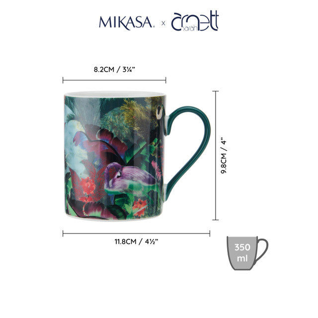 Mikasa x Sarah Arnett Porcelain Mug 350ml Flamingo Print