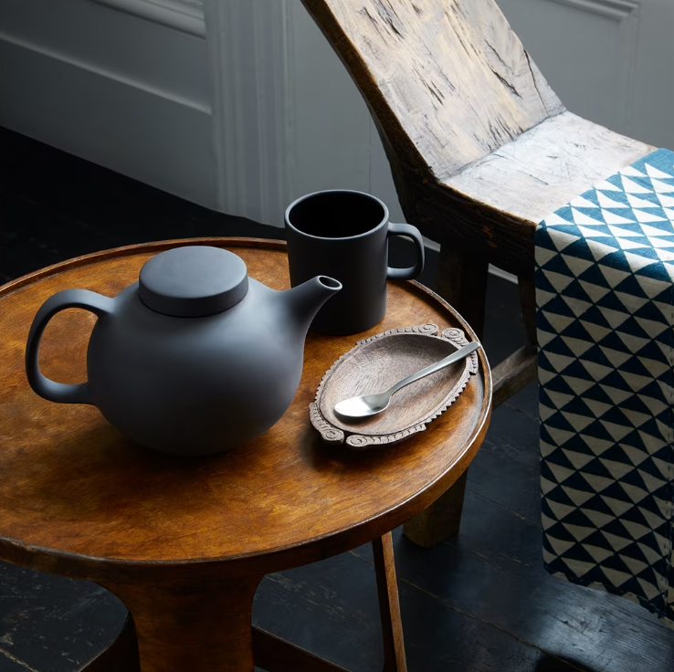 perfect coffee mug set sitting on wooden table
