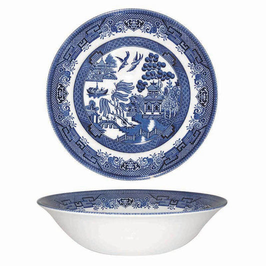 Queen's by Churchill Blue Willow Salad Bowl 24cm