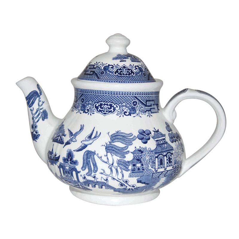 Queen's by Churchill Blue Willow Teapot