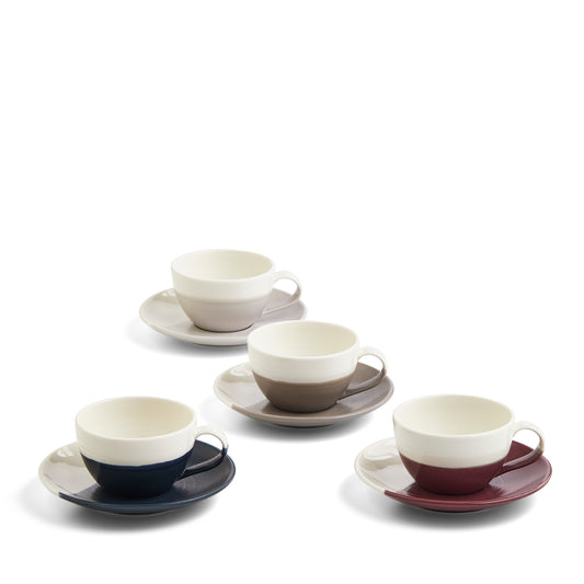 Royal Doulton 1815 Coffee Studio Flat White Cup and Saucer (Set of 4)