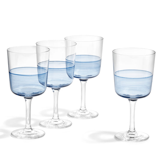 Royal Doulton 1815 Glass Wine, Blue (Set of 4)