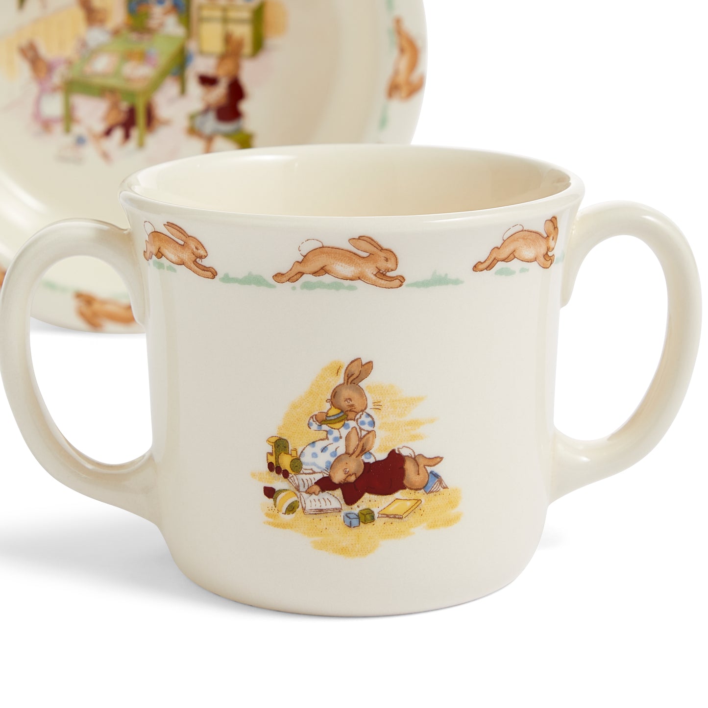 Royal Doulton Bunnykins Baby Bowl & Two-Handled Mug, 2 Piece Set
