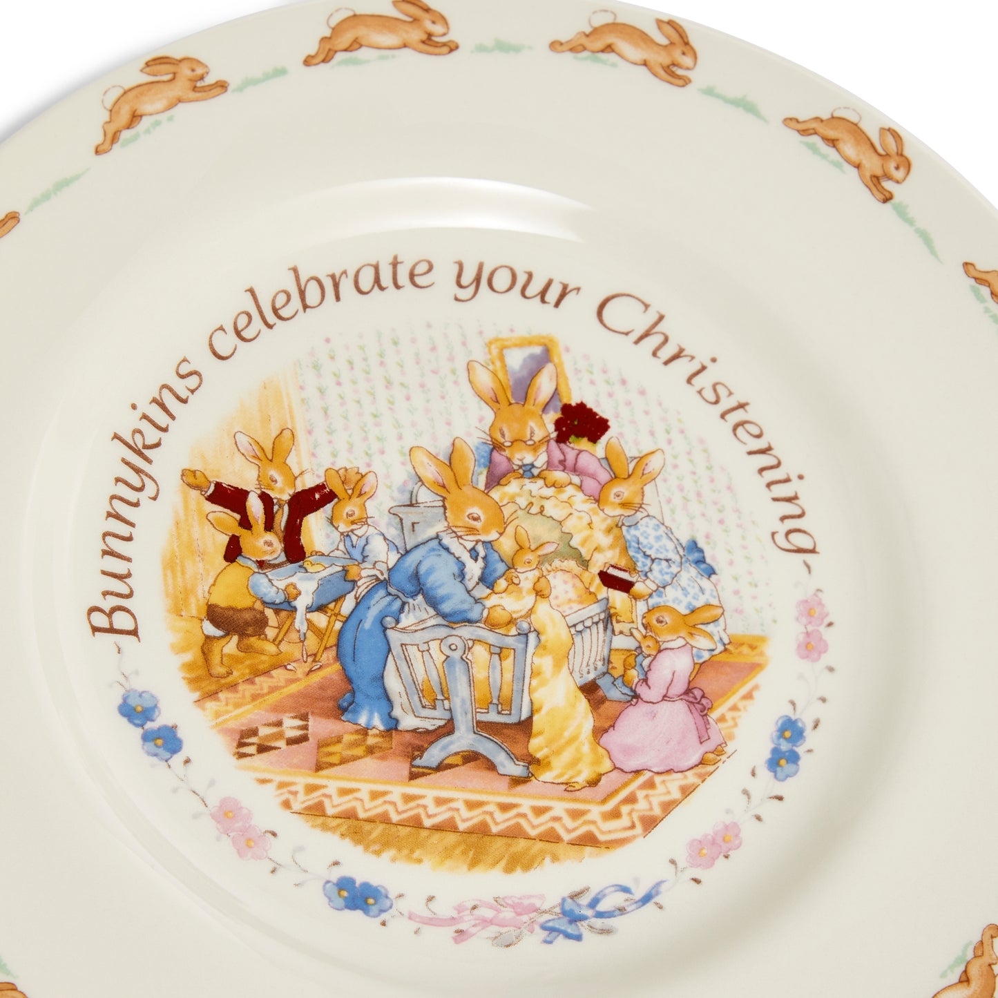Royal Doulton Bunnykins Christening Plate & Mug, 2-Piece Set