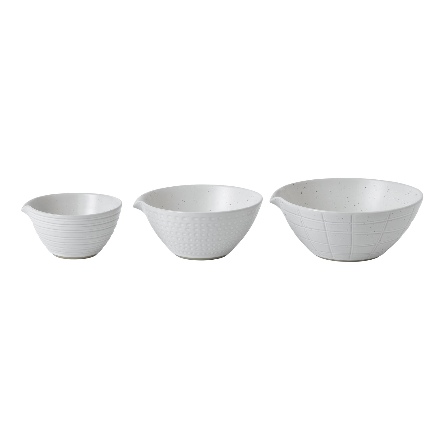 Royal Doulton Gordon Ramsay Maze Grill Mixed Pattern White Dipping Bowls (Set of 3)