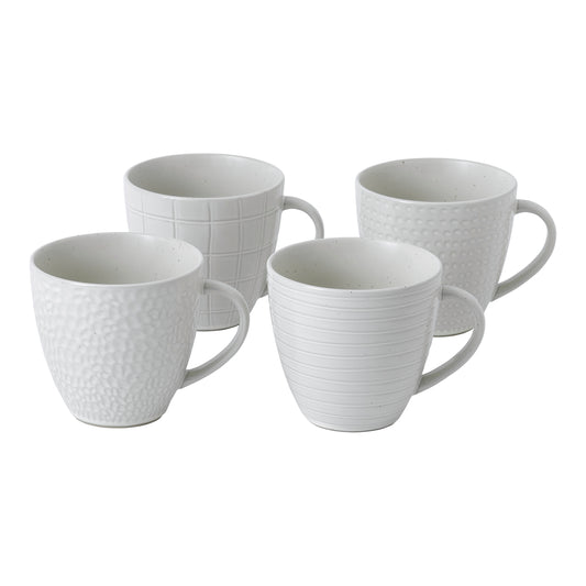 Royal Doulton Gordon Ramsay Maze Grill Mixed Pattern White Mug (Set of 4)