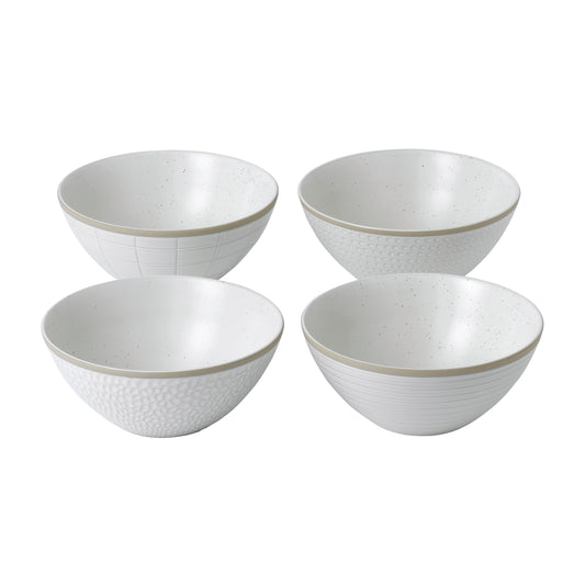 Royal Doulton Gordon Ramsay Maze Grill Mixed White Cereal Bowls, Set of 4