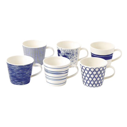 Royal Doulton Pacific Blue Mugs (Set of 6)