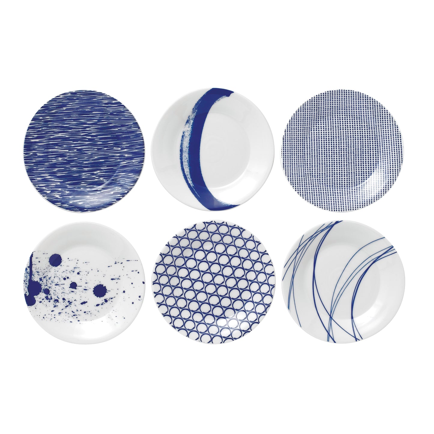 Royal Doulton Pacific Blue Tapas Plates (Set of 6)