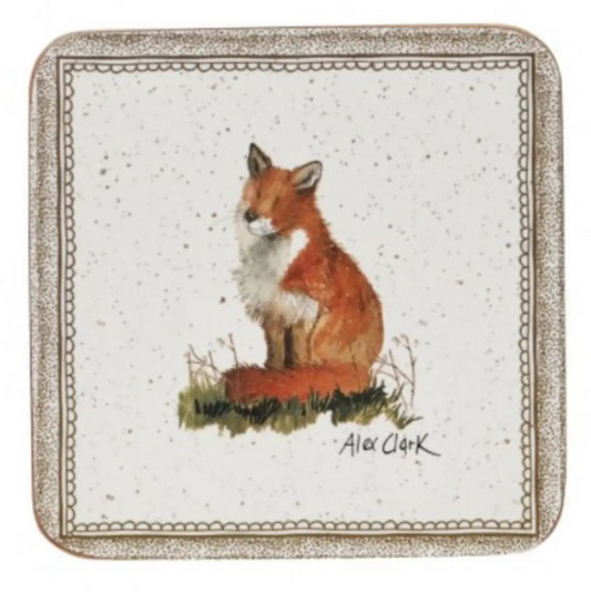 Queens Alex Clark Wildlife Fox Coasters by Churchill - Set of 6