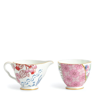 The best Wedgwood Butterfly Bloom Cream and Sugar made in England