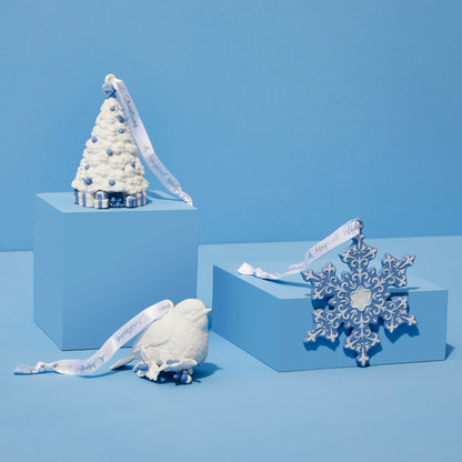 Wedgwood Christmas Snowflake Ornament Blue