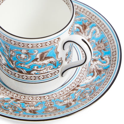 Wedgwood Florentine Turquoise Coffee Cup And Saucer