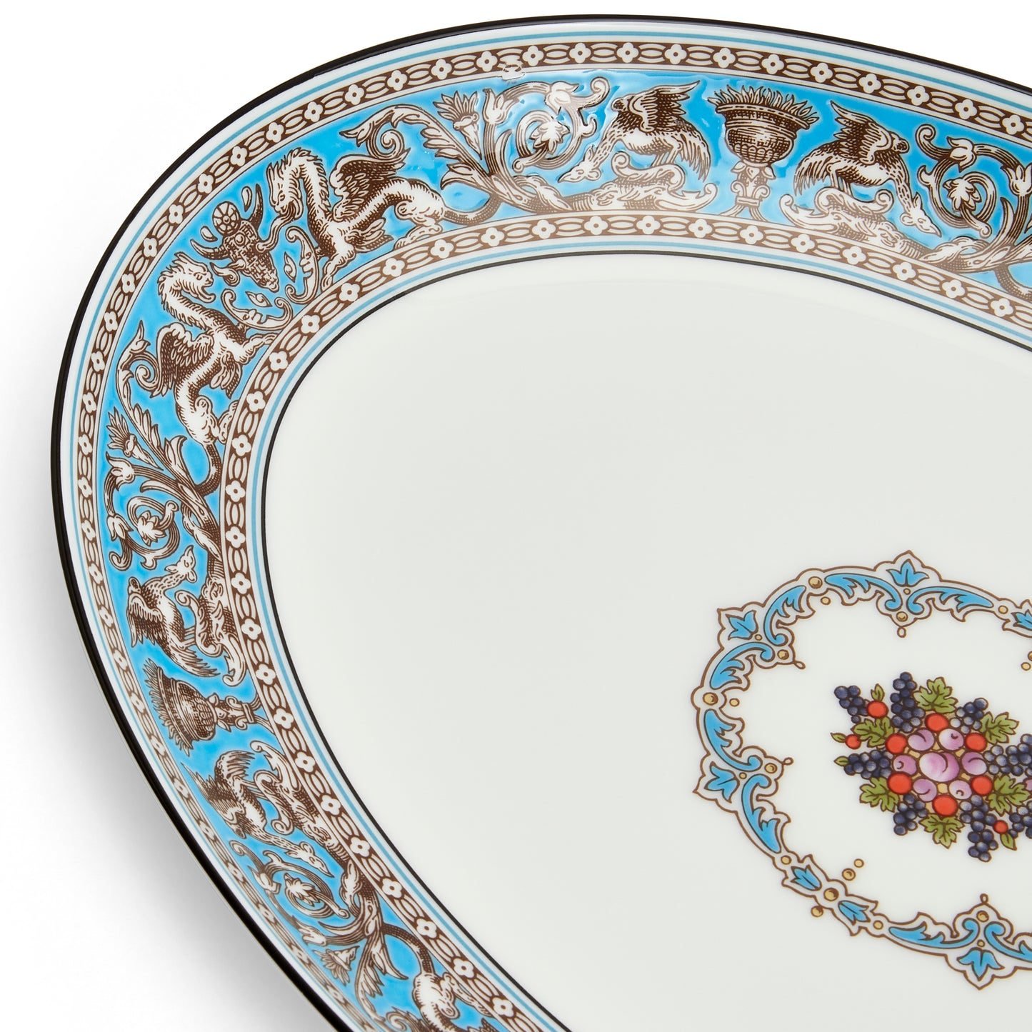 Wedgwood Florentine Turquoise Oval Dish 30cm