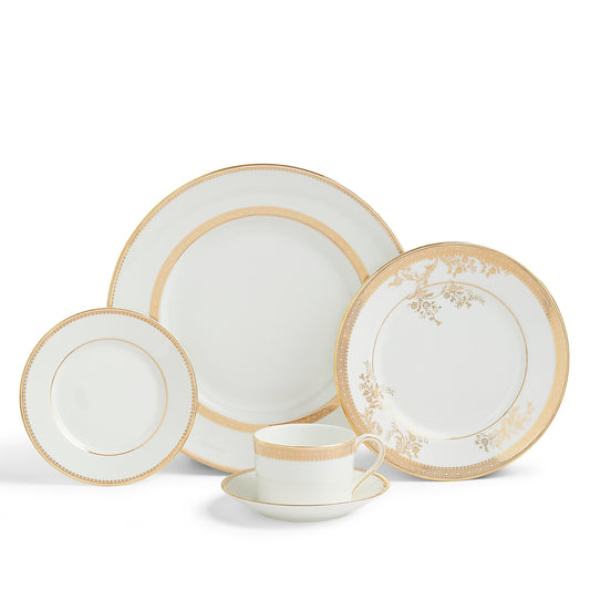 Wedgwood Vera Wang Lace Gold Dinnerware Set, 10 Pieces