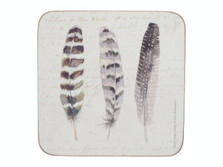 Creative Tops Feathers Pack Of 6 Premium Coasters