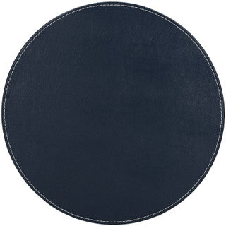 Creative Tops Naturals Premium Pack Of 4 Stitched Edge Faux Leather Placemats Grey