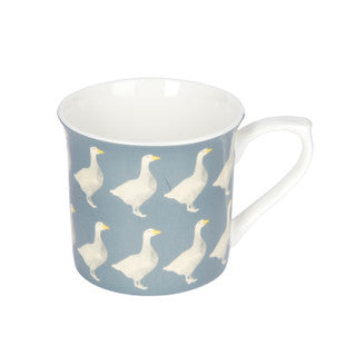 KitchenCraft Set of Four Fluted China Geese Mugs