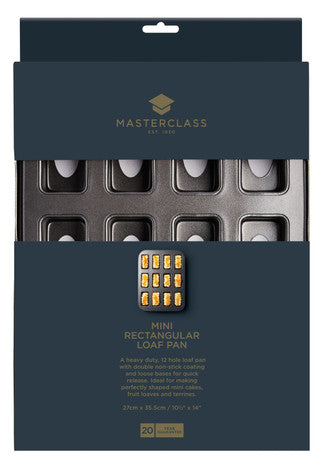 MasterClass Non-Stick Twelve Hole Mini Loaf Tin