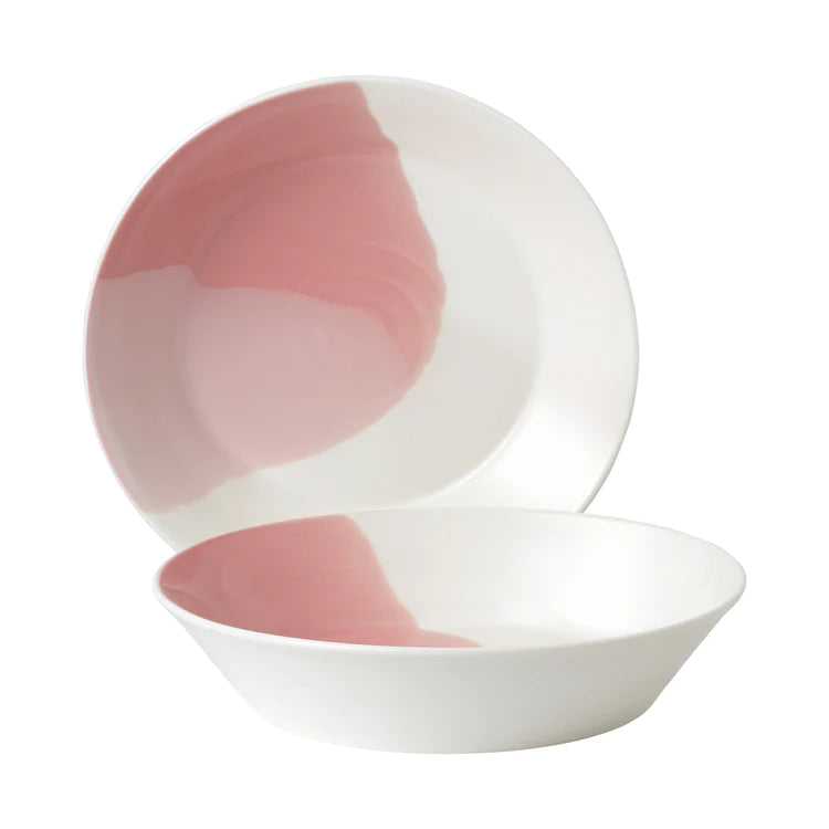 pink pasta bowl