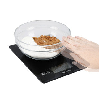 Taylor Pro Digital Cooking Scales with Touchless Tare, Black, 5kg / 5000ml Capacity