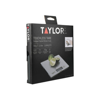 Taylor Pro Digital Kitchen Scales with Touchless Tare in Gift Box, 5kg / 11lbs Capacity