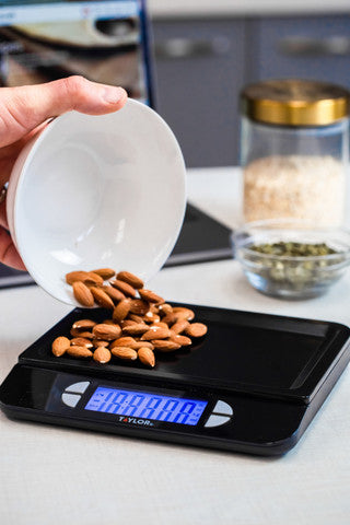 Taylor Pro USB Rechargeable Kitchen Scales with TARE Function, Gift Boxed, 5 kg / 5000 ml Capacity