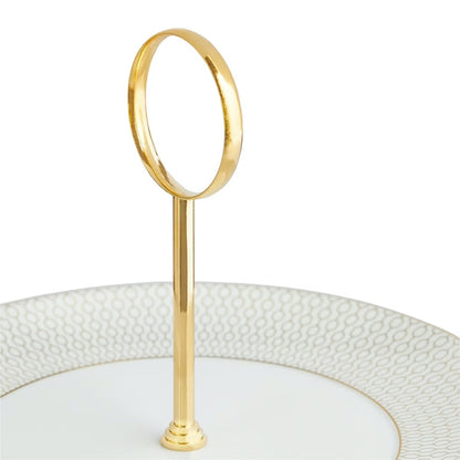 wedgwood gio gold 2 tier cake stand