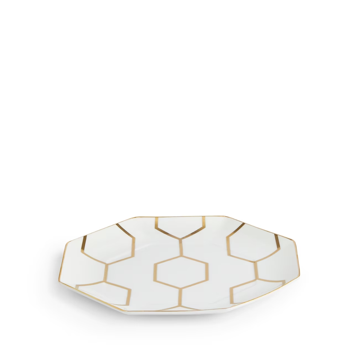 wedgwood gio gold octagonal dining plate