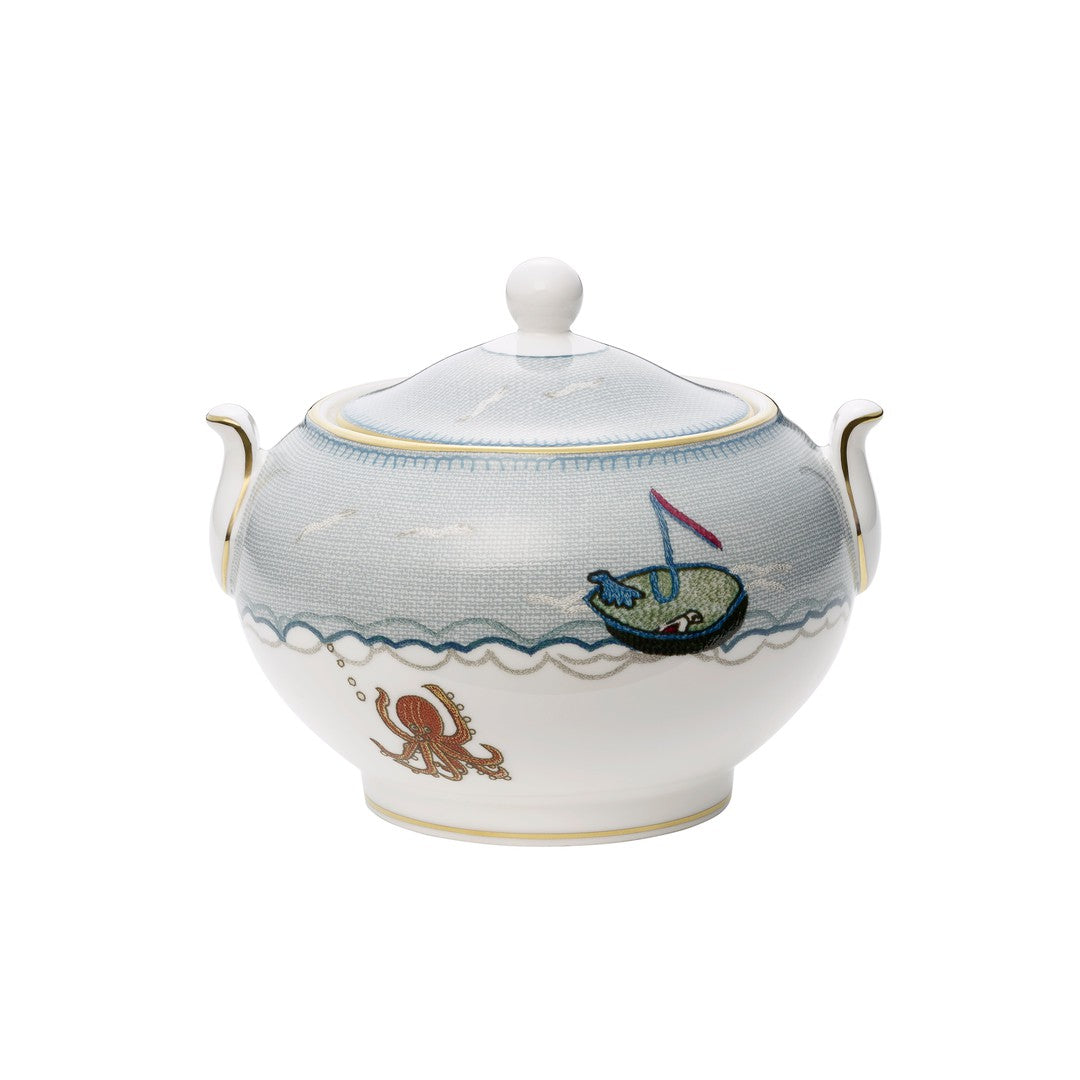 Wedgwood Sailor's Farewell Large Covered Sugar