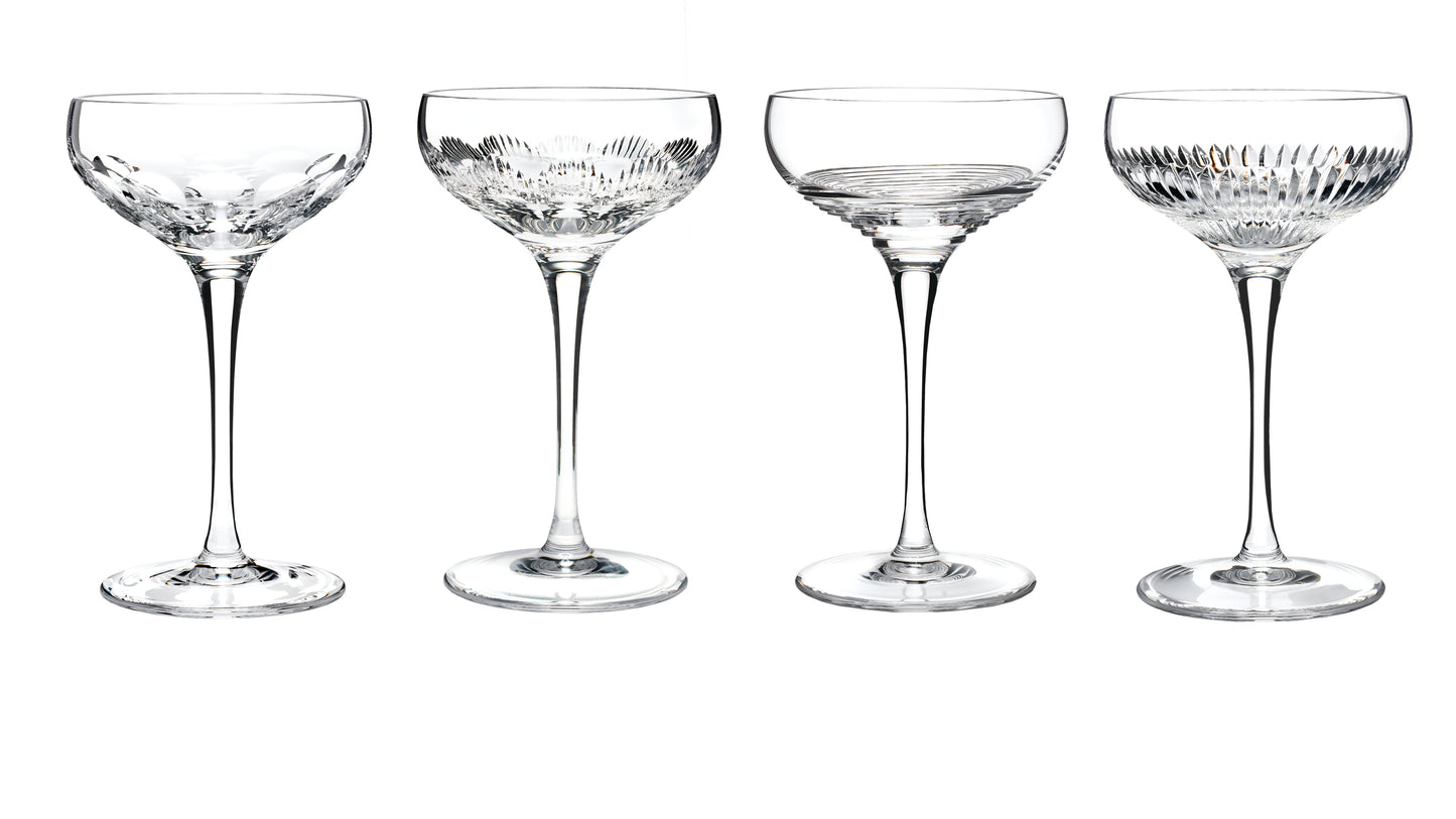 Waterford Mixology Champagne Coupe Clear, Set of 4