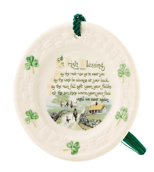 Belleek Classic Irish Blessing Ornament