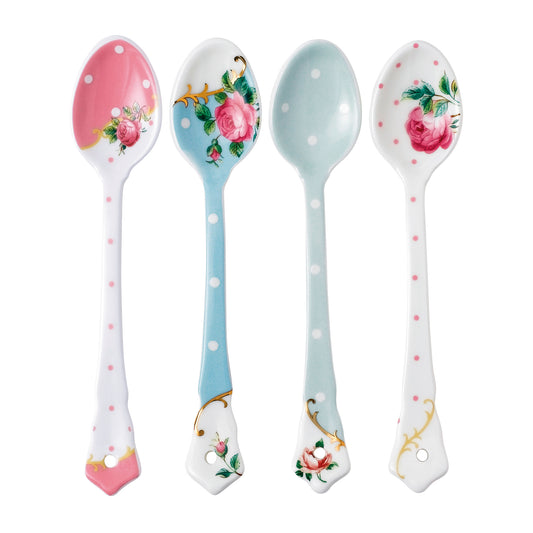 Royal Albert Ceramic Spoon, Set of 4
