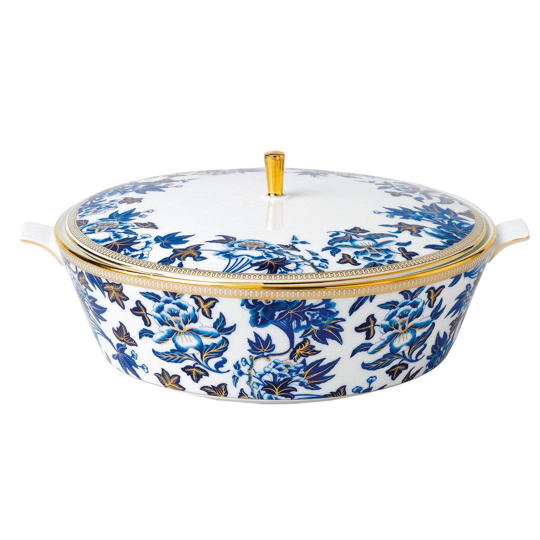 Wedgwood Hibiscus Covered Vegetable Dish