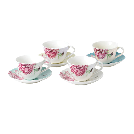 Royal Albert Miranda Kerr Everyday Friendship Teacups and Saucers, Set of 4