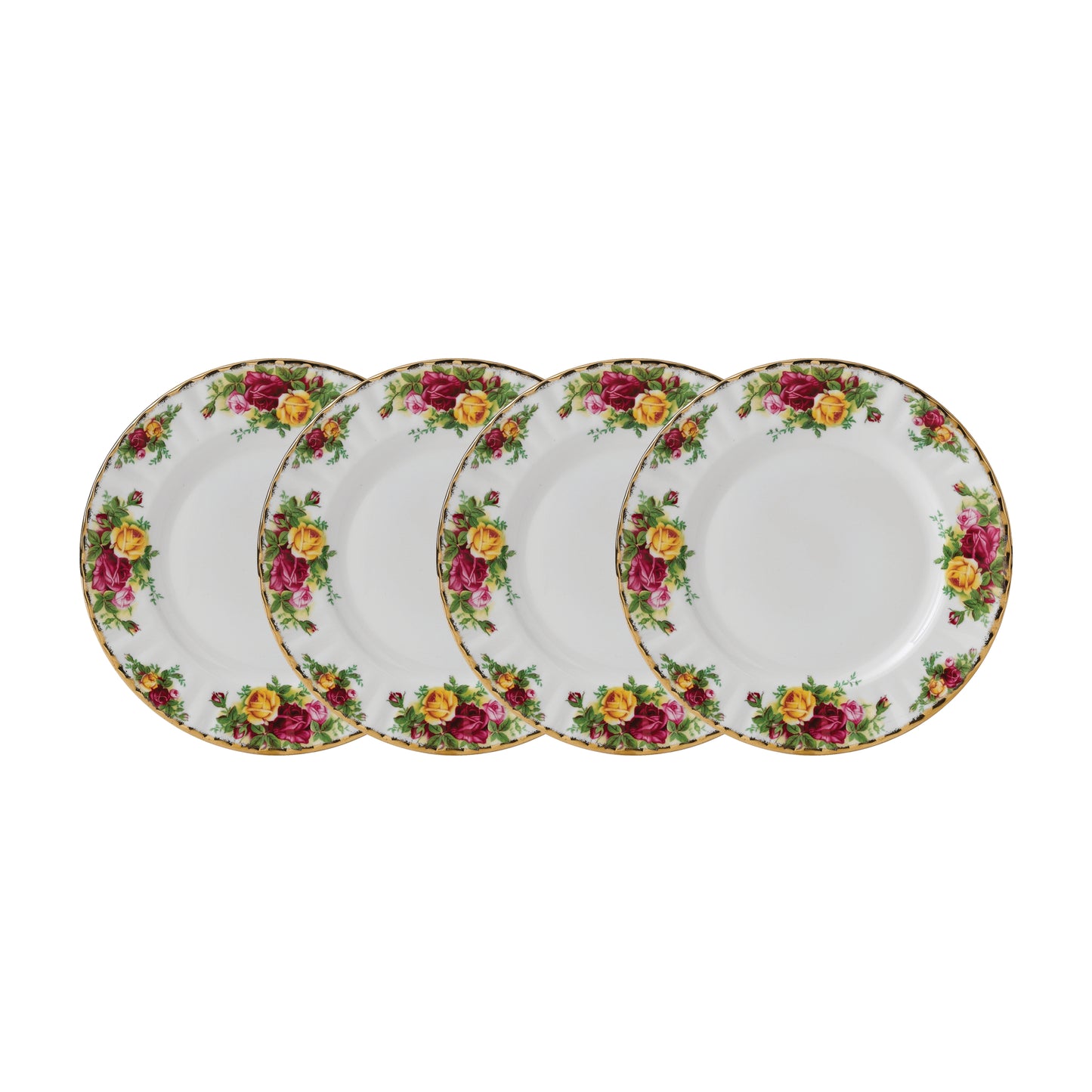 Royal Albert Old Country Roses Side Plate 20cm, Set of 4
