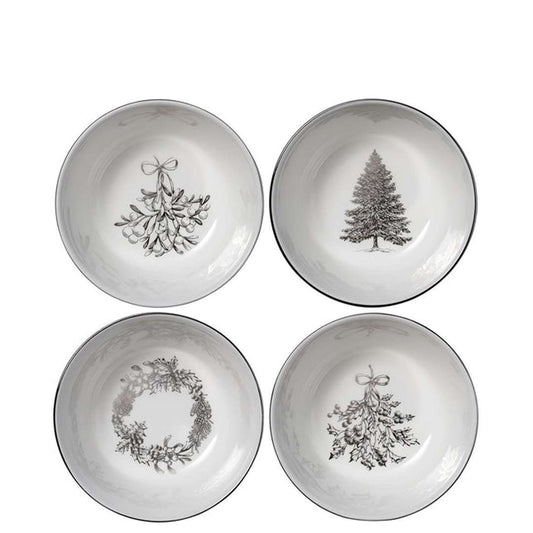 Wedgwood Winter White Nibble Bowls 11cm, Set of 4