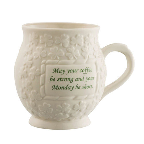 Belleek Classic May Your Coffee Be Strong Mug
