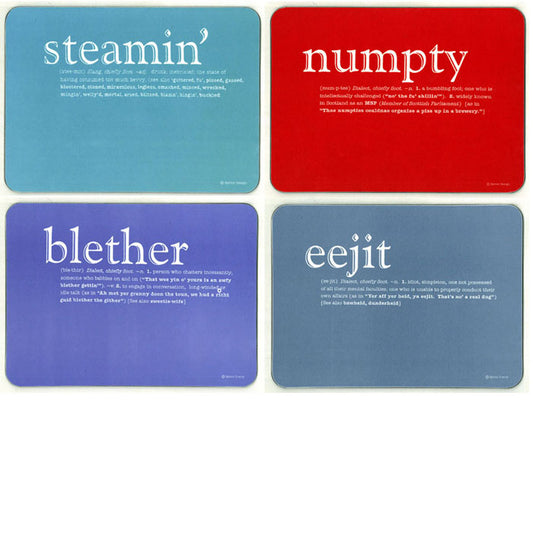 Tablemats Set of 4 Scottish Dialect 1