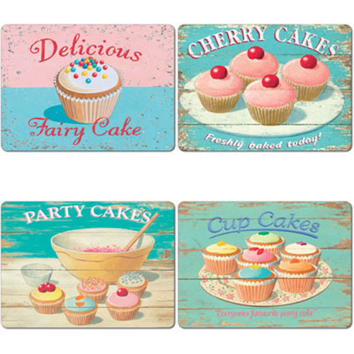 Martin Wiscombe Tablemats Set of 4 Fairy Cakes
