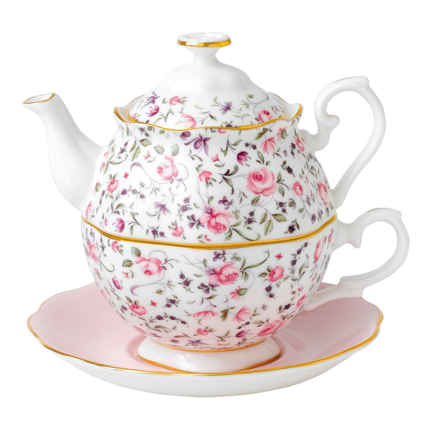 Royal Albert Rose Confetti Tea for One
