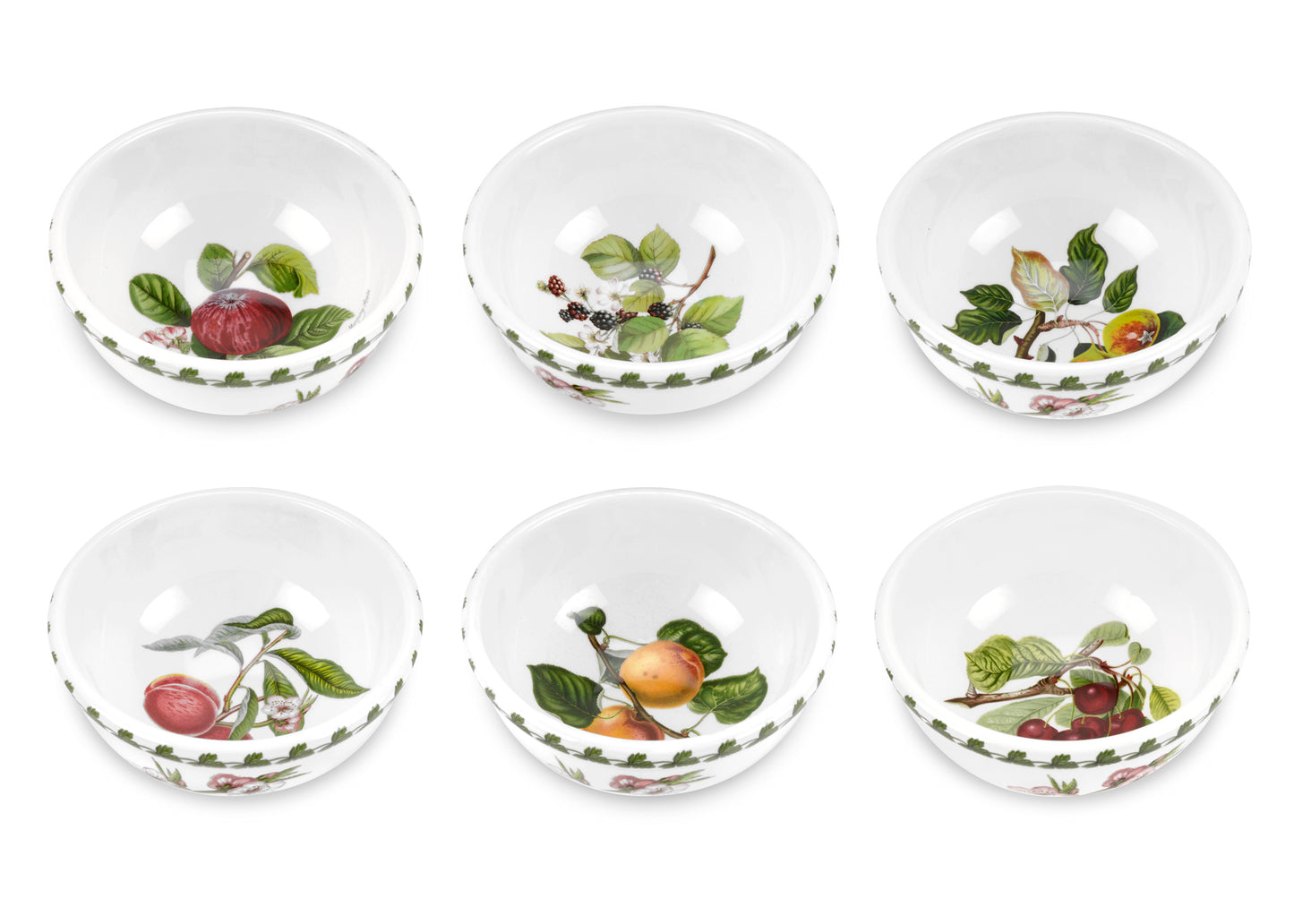 Portmeirion Pomona 5.5 inch Fruit Salad Bowls Set of 6