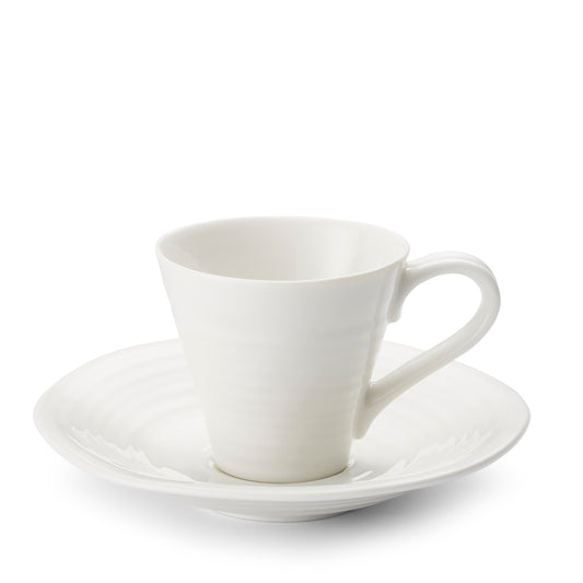 Sophie Conran for Portmeirion White Espresso Cup and Saucer Set of 2