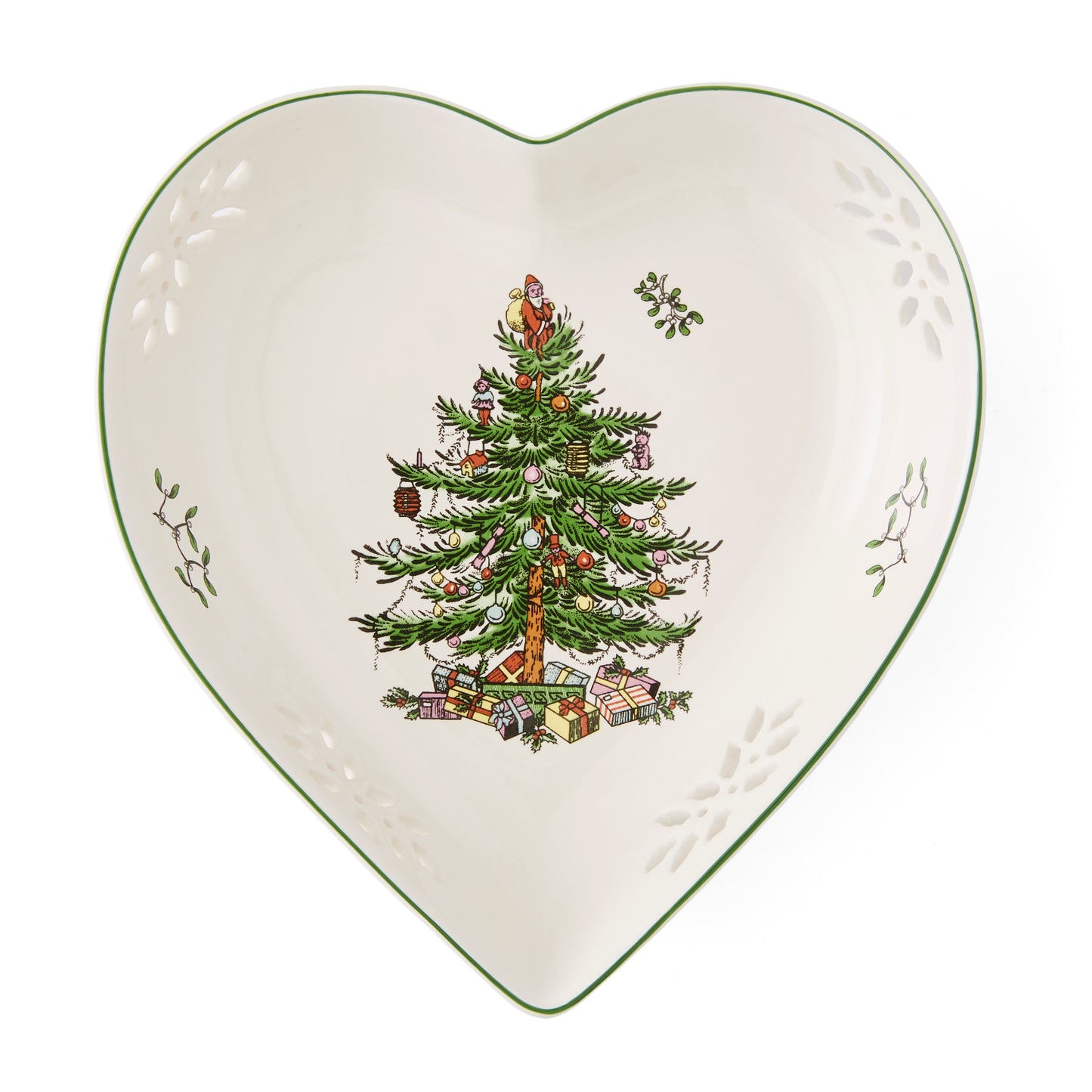 Spode Christmas Tree Heart Dish