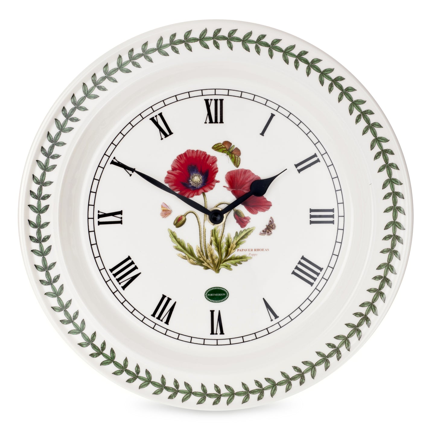 Portmeirion Botanic Garden Poppy 10 Inch Wall Clock