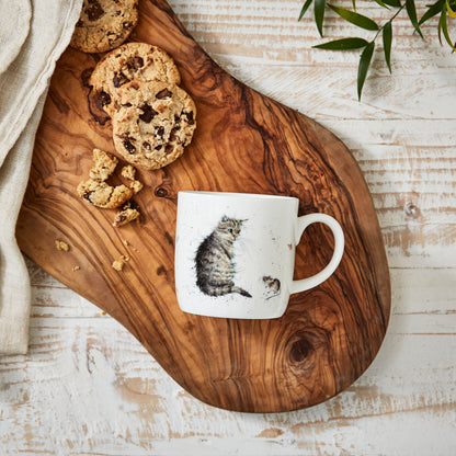Royal Worcester Wrendale Designs Cat and Mouse Fine Bone China Mug - Set of 6
